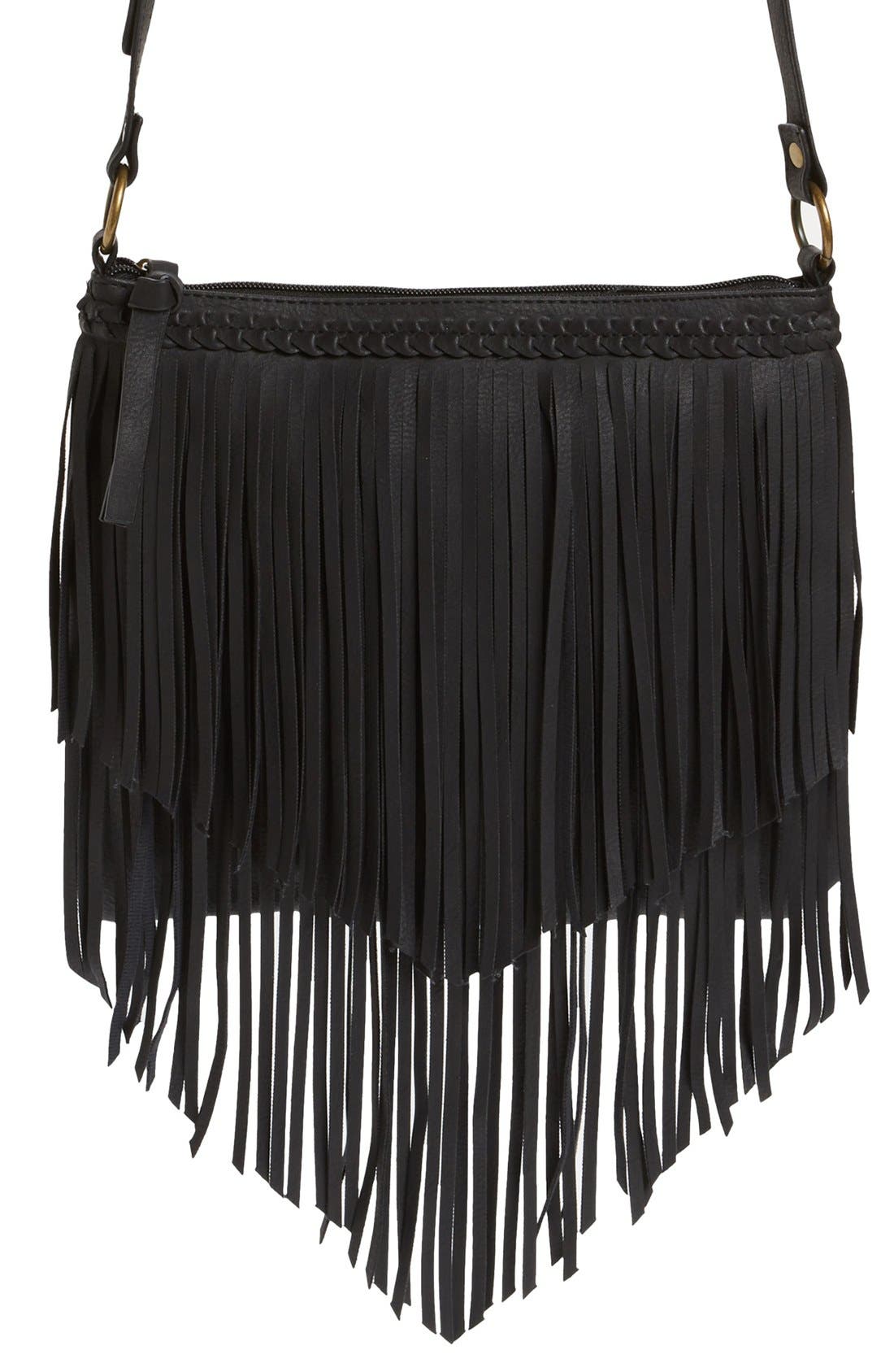 BP. Layered Fringe Crossbody Bag, Alternate, color, 