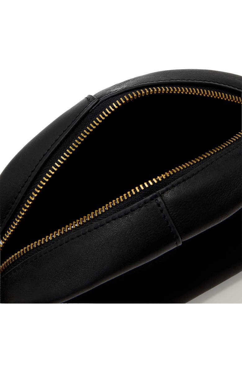 AllSaints Rosalie Arc Crossbody Bag, Alternate, color, Black