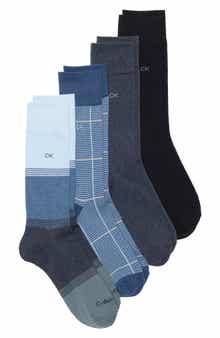 4-Pack Flat Knit Dress Crew Socks