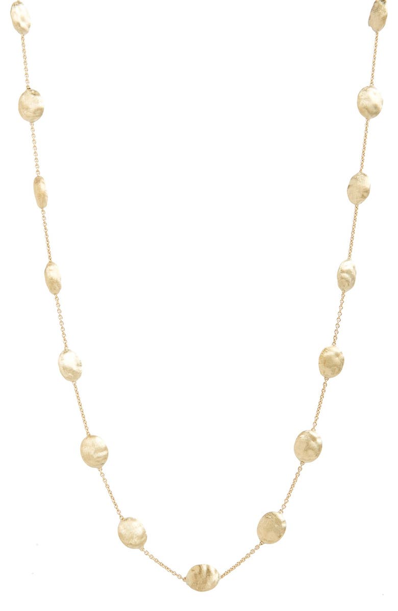 Marco Bicego 'Siviglia' Long Disc Station Necklace, Alternate, color, 