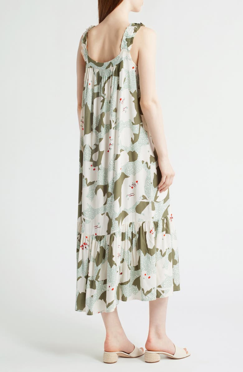 Masai Copenhagen Onicki Floral Print Sleeveless Maxi Dress, Alternate, color,