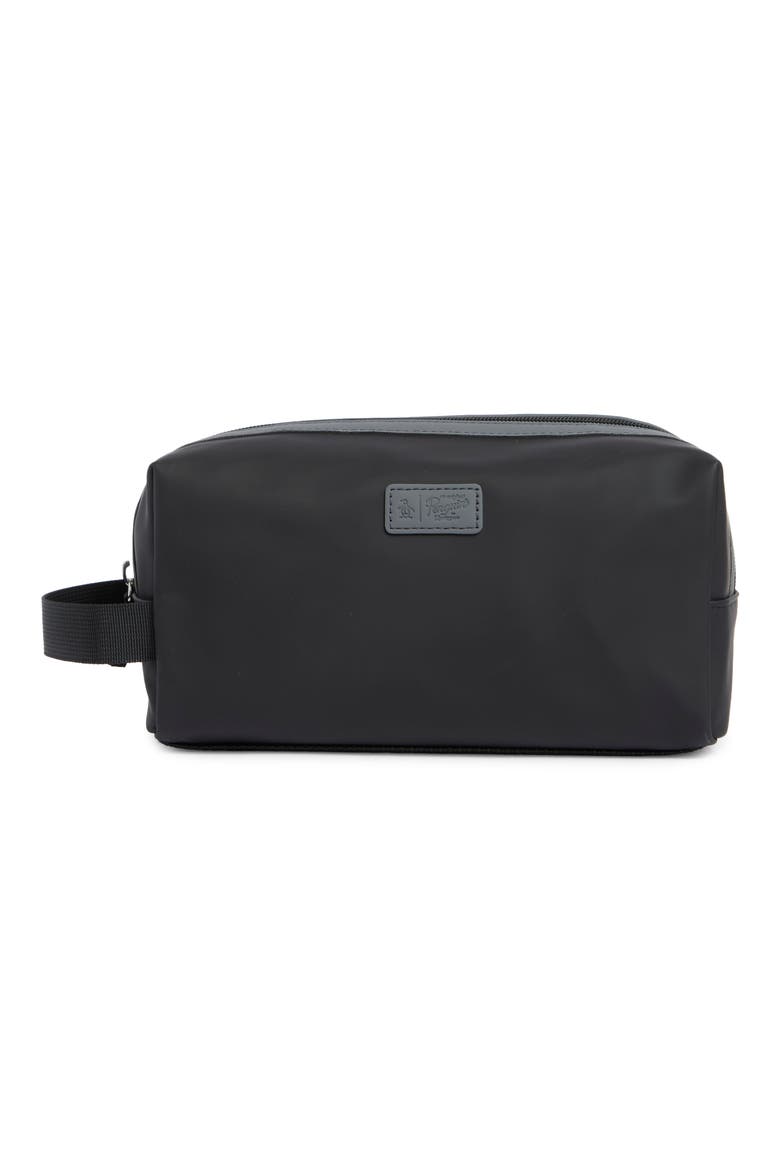 Waterproof Zip Top Dopp Kit, Main, color, BLACK