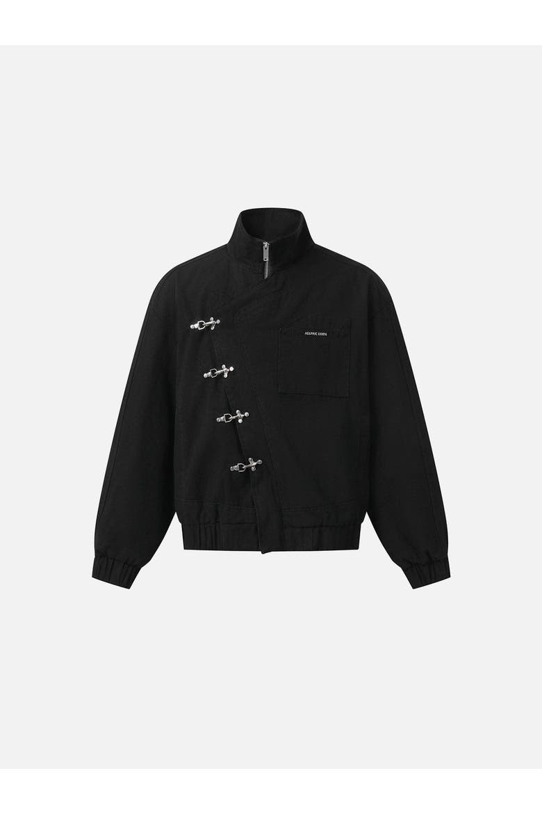 Boxy Fireman Clasp Jacket, Alternate, color, Grey