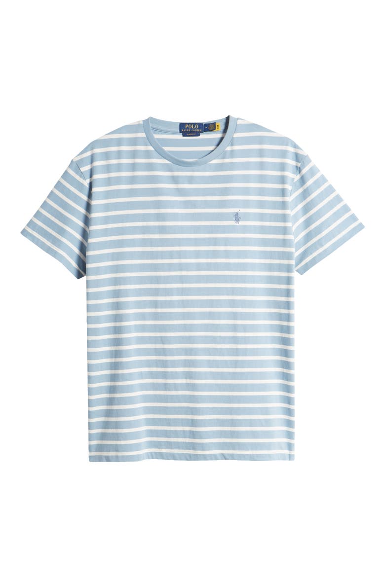 Stripe Ringer T-Shirt, Alternate, color, VESSEL BLUE/ NEVIS