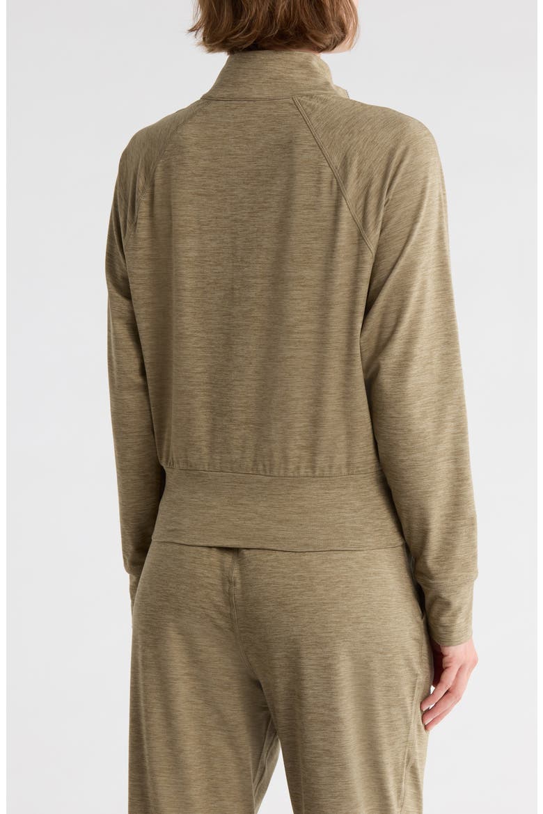 Space Dye Half Zip Sweatshirt, Alternate, color, UTILITY GREEN SPACE