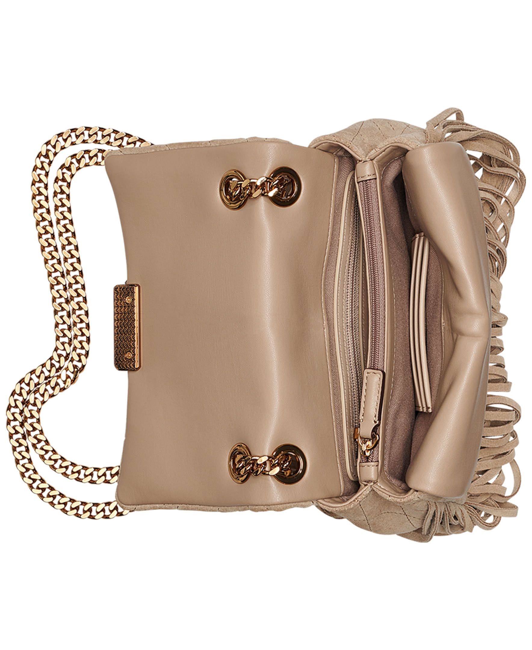 Lafayette Suede Fringe Crossbody Bag, Alternate, color, Cappucino