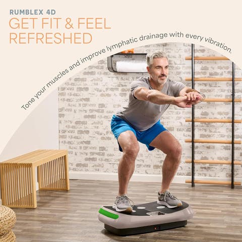 Rumblex 4D Vibration Plate Machine with Triple Motors for Fitness Weight Loss and Recovery