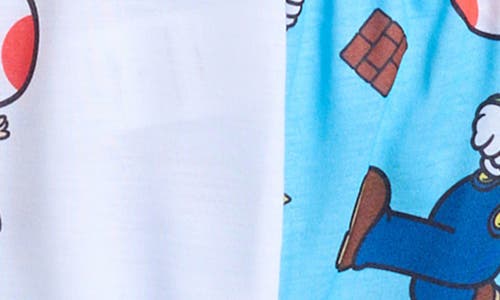 KOMAR KOMAR KIDS' SUPER MARIO THREE-PIECE PAJAMAS