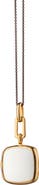 Monica Rich Kosann Enamel & 18K Gold Vermeil Locket Necklace