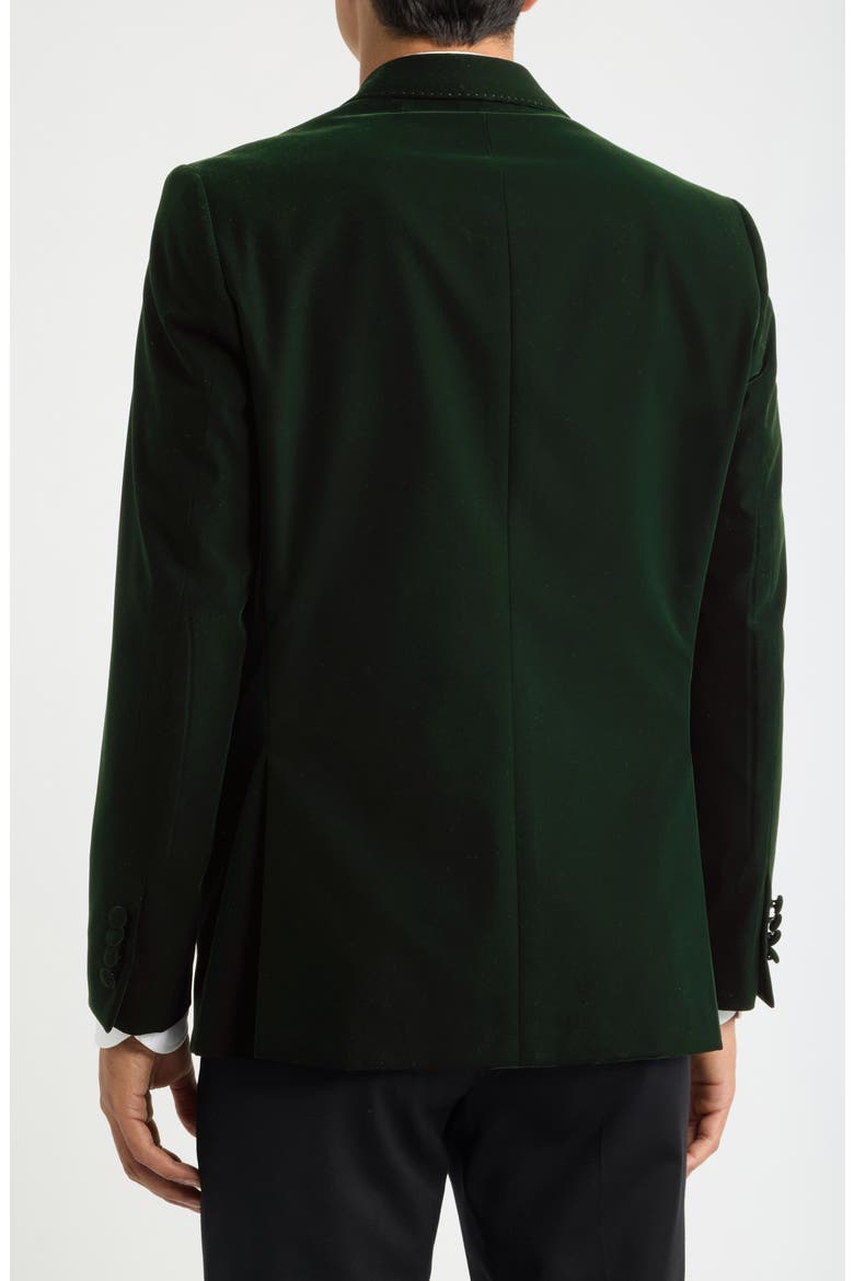 Erie Velvet Dinner Jacket, Alternate, color, DARK GREEN