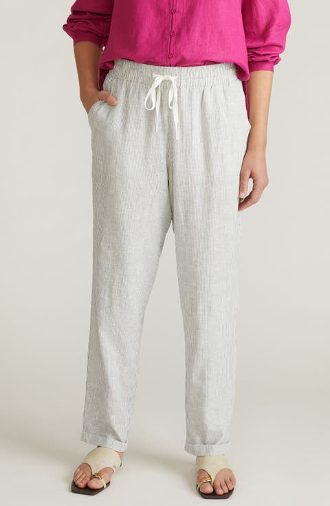 Tapered Drawstring Pants (Plus)