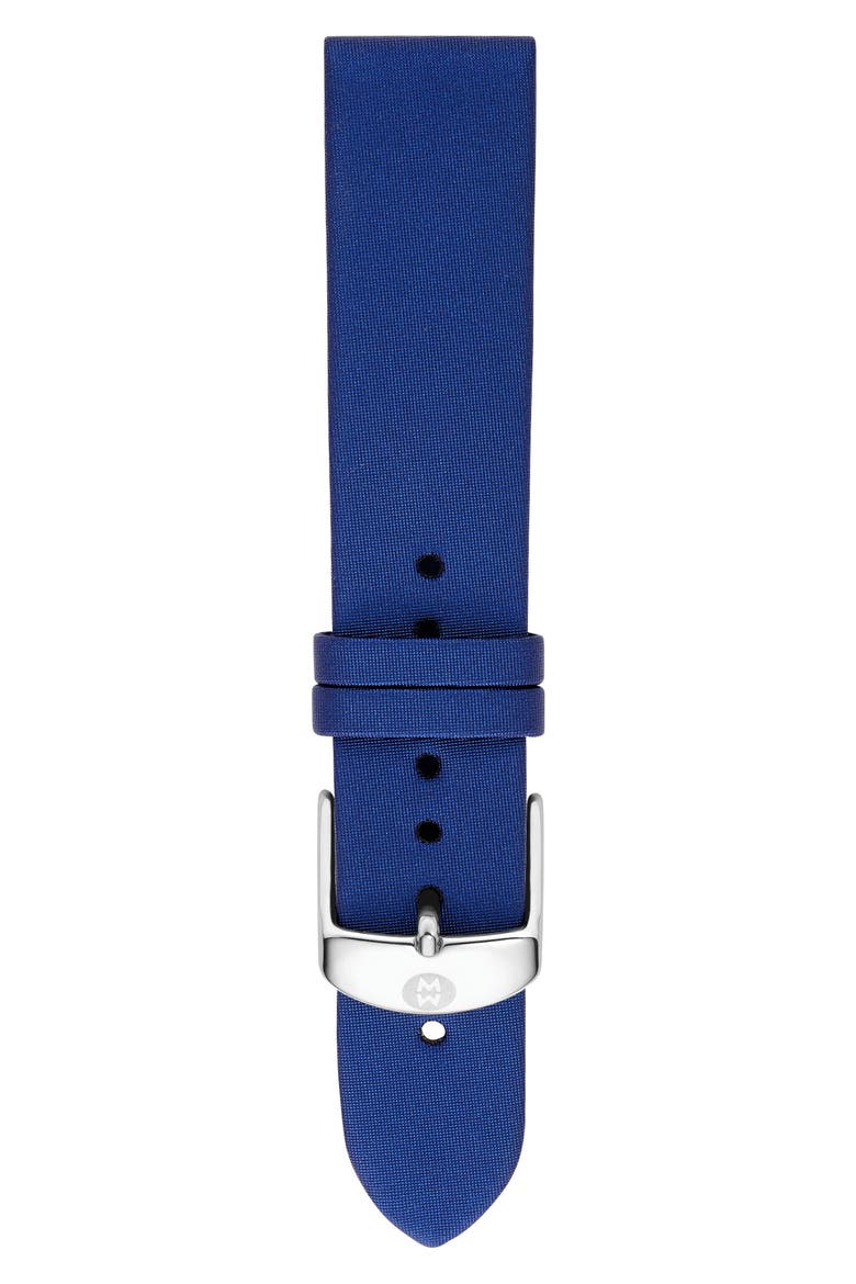 18mm Satin Watch Strap, Main, color, BLUE SATIN