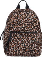 Kate Spade New York camden quilted large leopard backpack