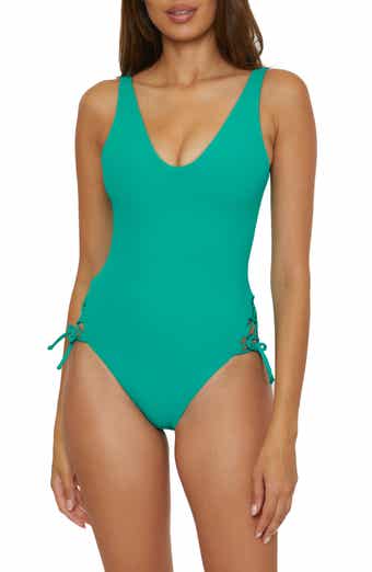 Becca Modern Edge High Cut One-Piece Swimsuit