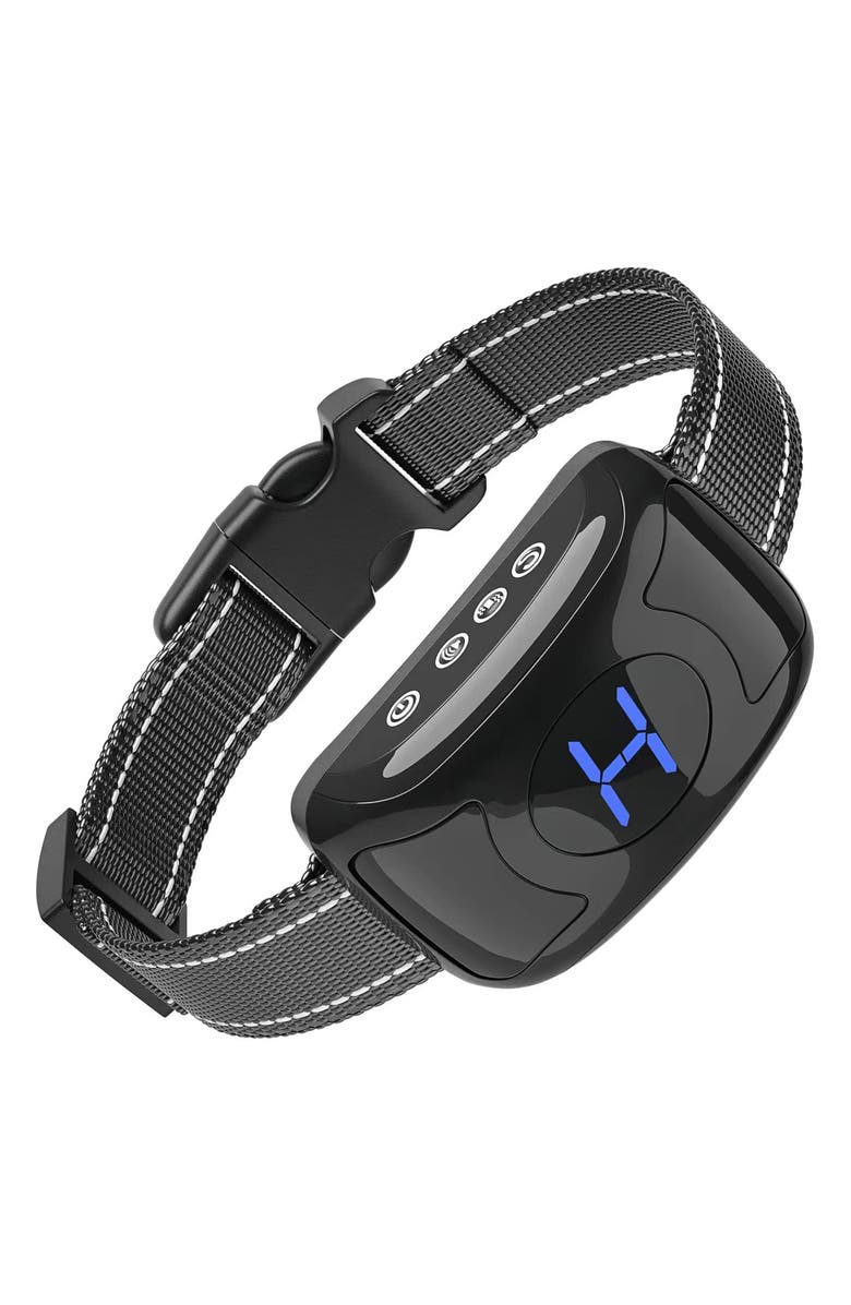 PET LIFE Woofade 3-Level Sensitivity of Tone and Vibration Anti-Bark Dog Collar, Main, color, 