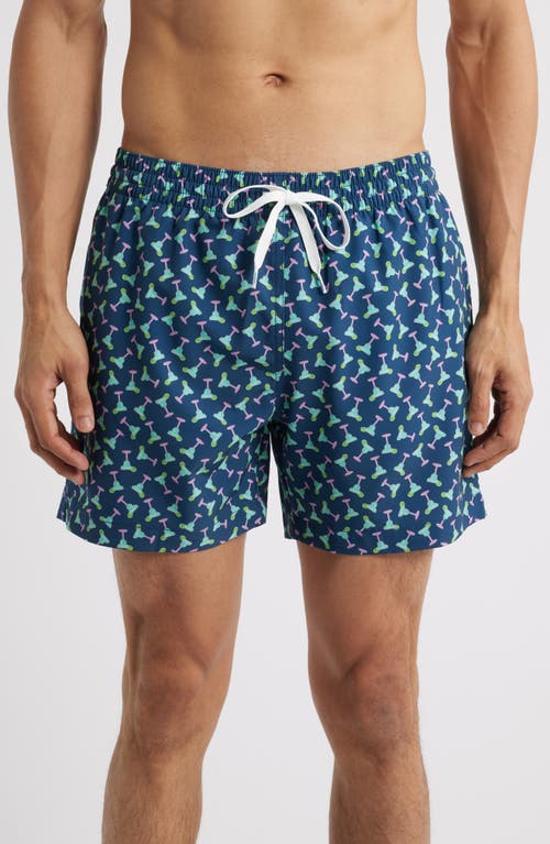 Chubbies The Margarita Mondays 5.5-inch Swim Trunks In Navy
