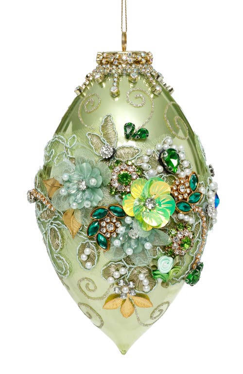 Mark Roberts Kings Jewel Finial Ornament, Green In Green