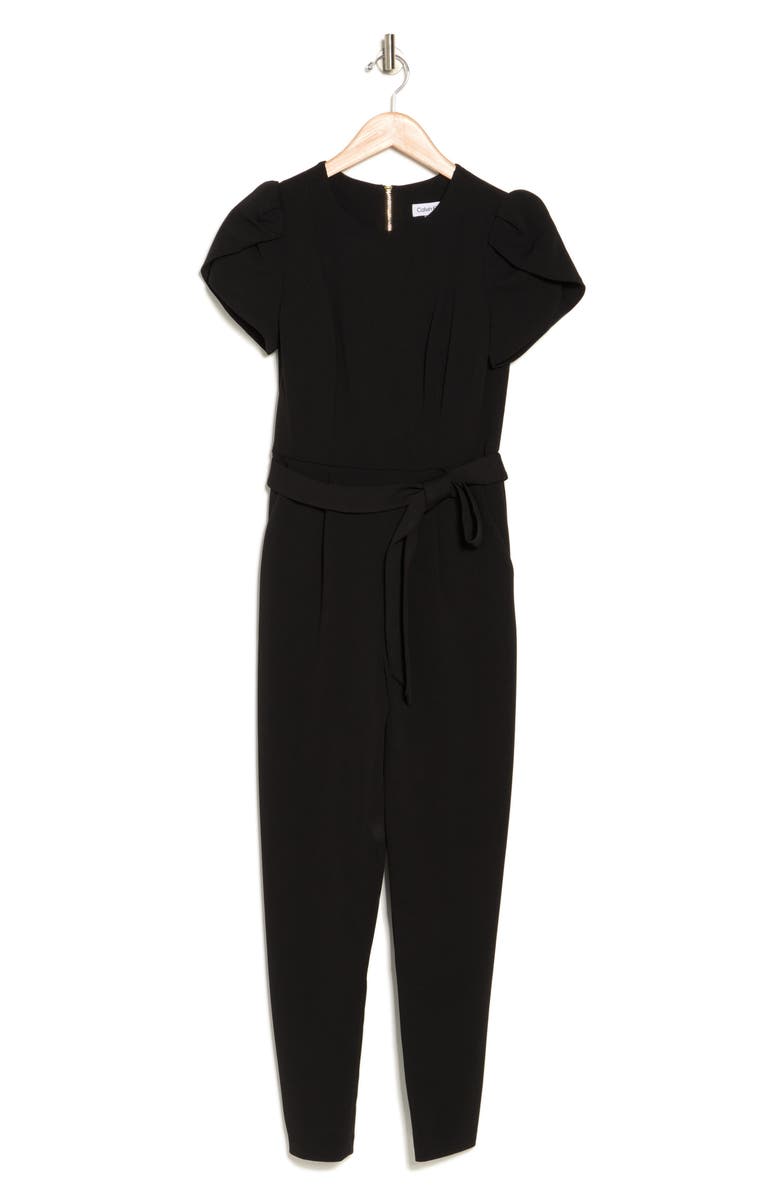 Calvin Klein Tulip Sleeve Jumpsuits, Alternate, color,