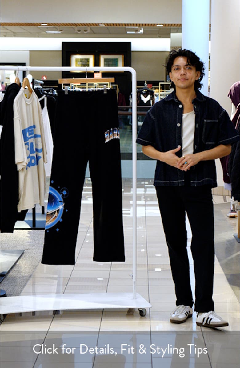 SMILEY<sup>®</sup> Chrome Logo Cotton Fleece Sweatpants, sales video thumbnail