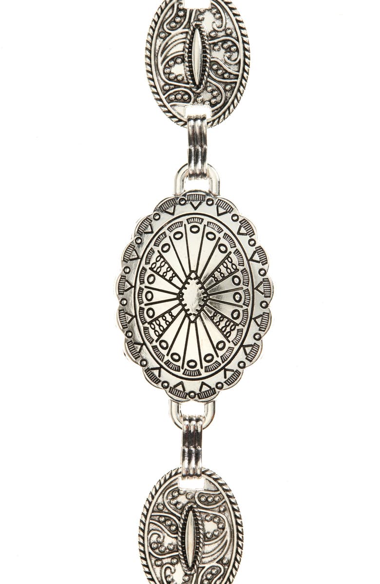 BP. Festival Engraved Medallion Belt, Alternate, color, 