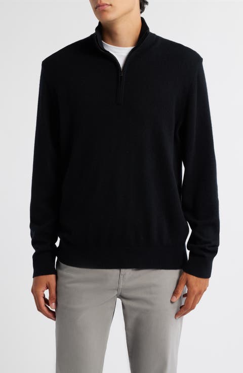 Quarter Zip Cashmere Sweater