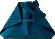 Akris Medium AI Suede Convertible Shoulder Tote
