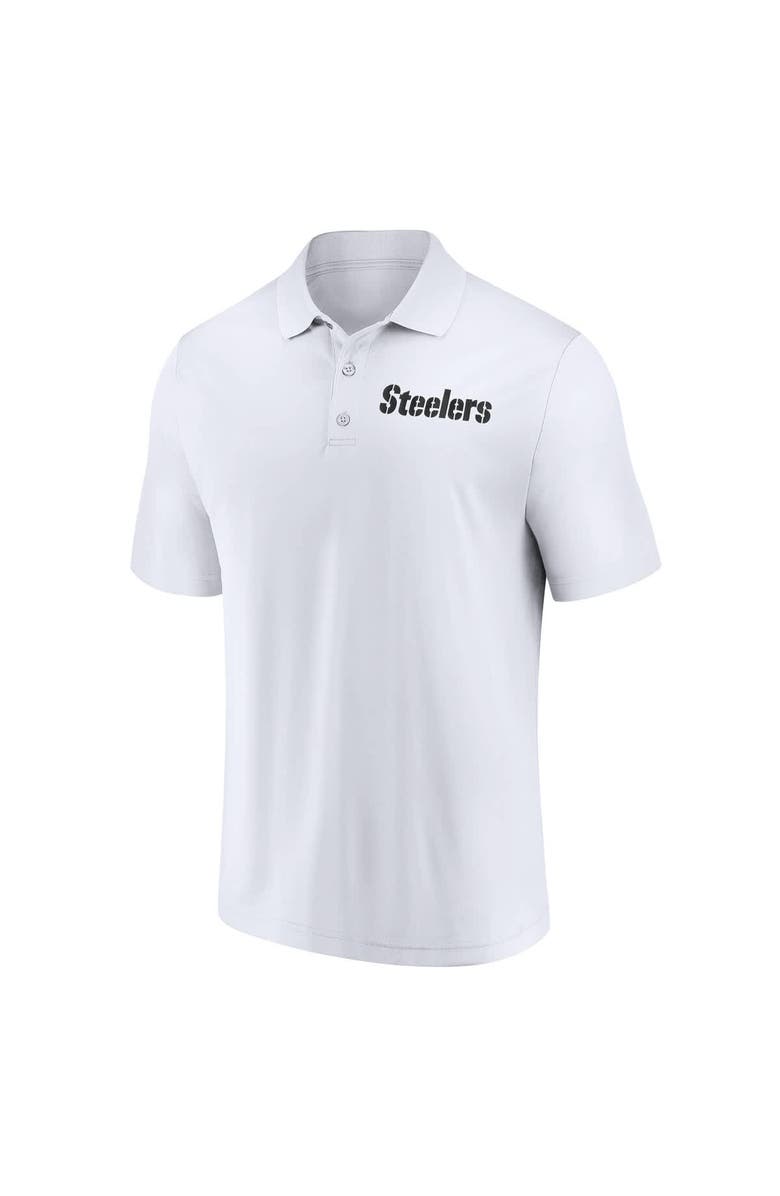 FANATICS Men's Fanatics  White Pittsburgh Steelers Lockup Polo, Alternate, color, White
