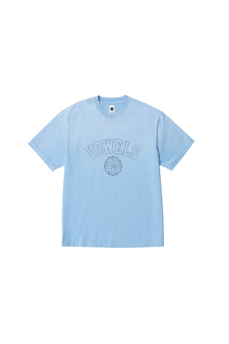 Faded Collegiate Tee, Main, color, Sky Blue