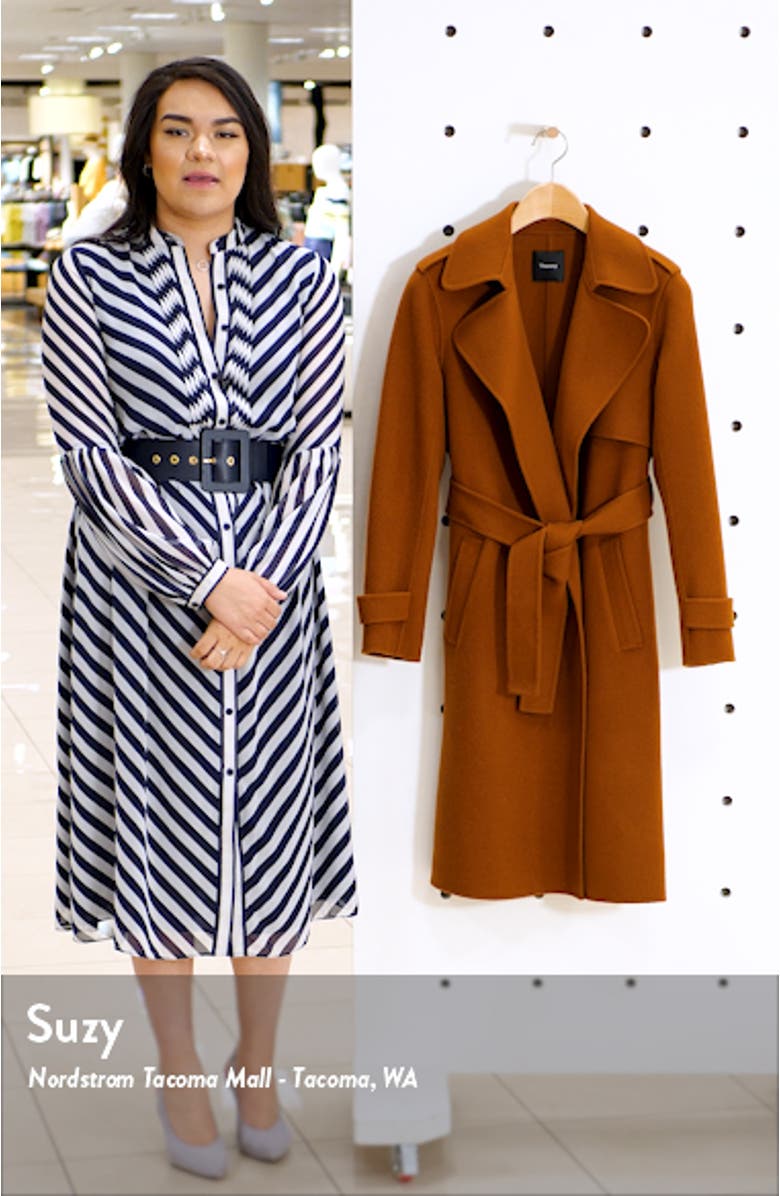 Oaklane Wool & Cashmere Wrap Coat, sales video thumbnail
