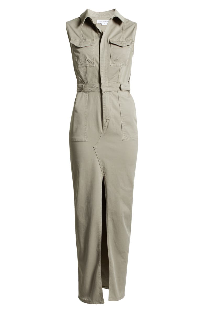 Good American Fit for Success Twill Maxi Dress, Alternate, color,