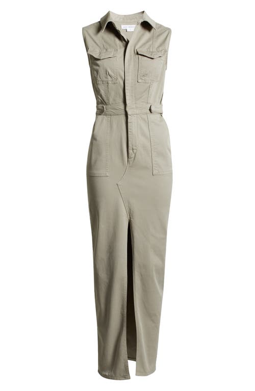 GOOD AMERICAN GOOD AMERICAN FIT FOR SUCCESS TWILL MAXI DRESS 