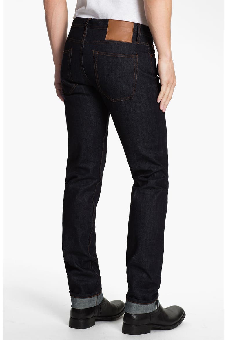 UB101 Skinny Fit Raw Selvedge Jeans, Alternate, color, INDIGO