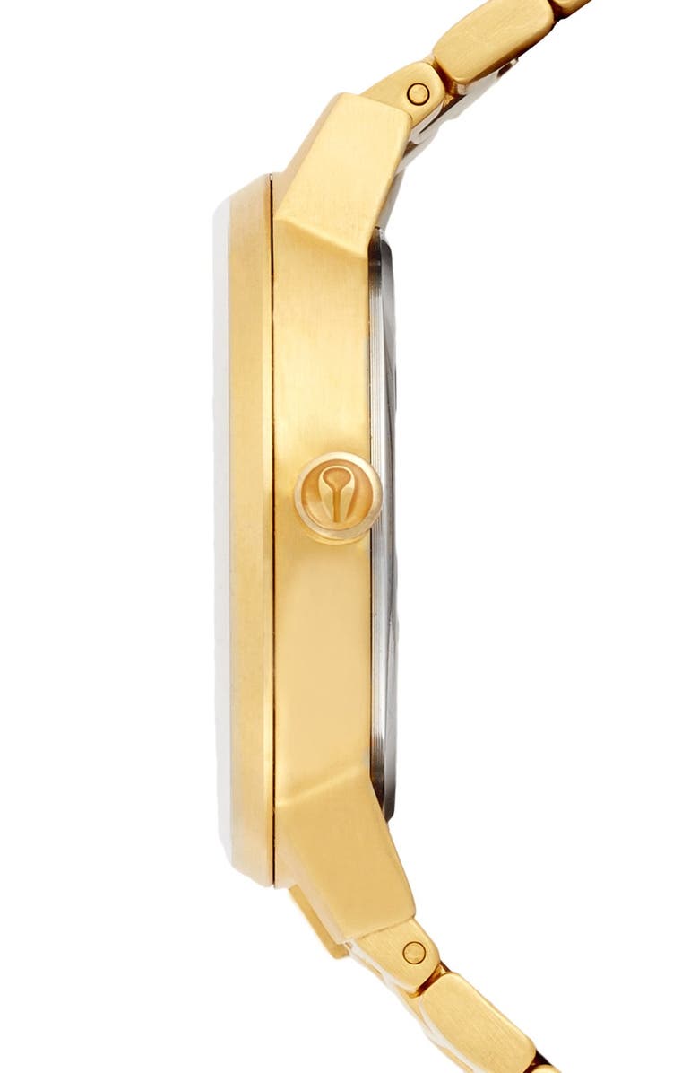 Nixon The Kensington Bracelet Watch, 37mm, Alternate, color, Gold