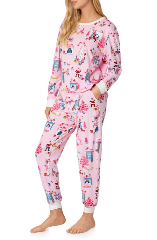 Bedhead Pajamas Holiday Print Stretch Organic Cotton Pajamas In Multi