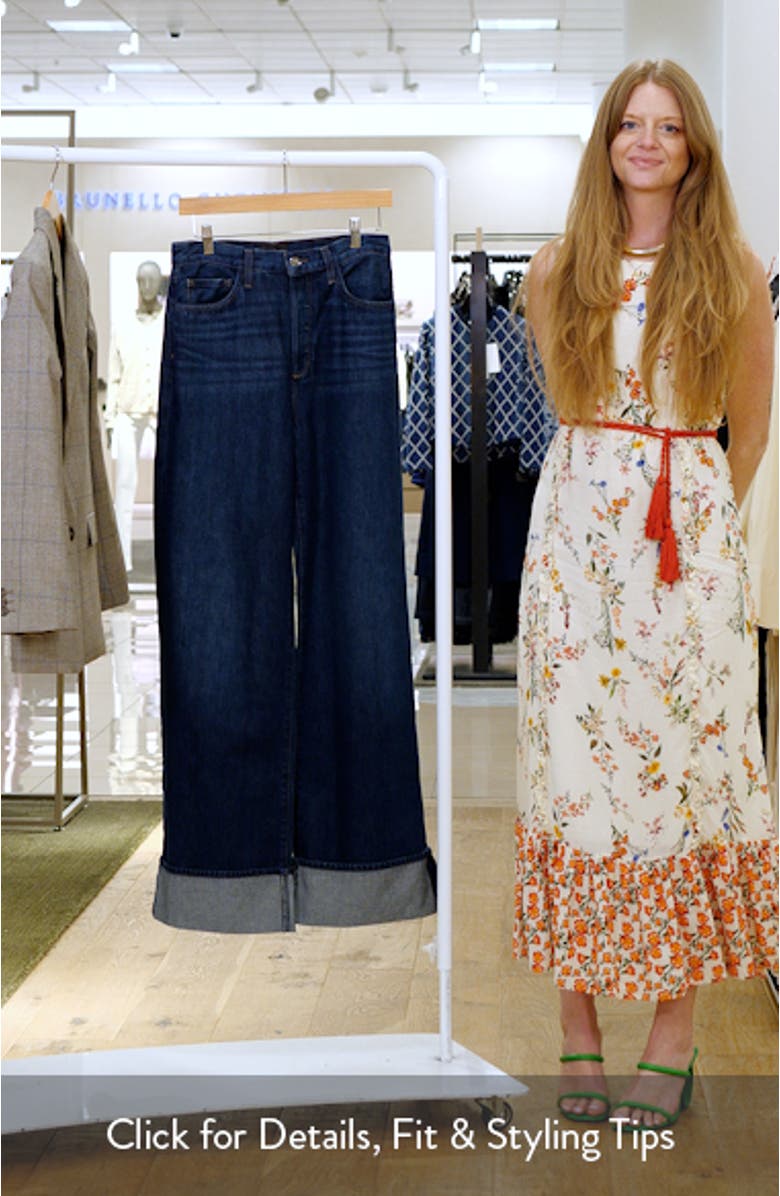 The Masha Cuffed High Waist Wide Leg Jeans, sales video thumbnail