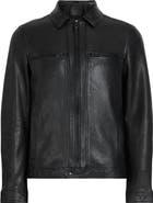 AllSaints Luck Slim Fit Leather Jacket
