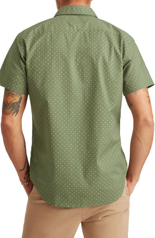 Bonobos Riviera Slim Fit Short Sleeve Stretch Cotton Button-up Shirt In Miller Cove Dot C52