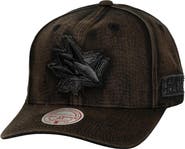Mitchell & Ness Men's Mitchell & Ness  Black San Jose Sharks Downtown Snow Wash Pro-Crown Adjustable Hat