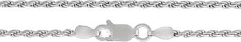 Sterling Silver 2MM Rope Chain Necklace