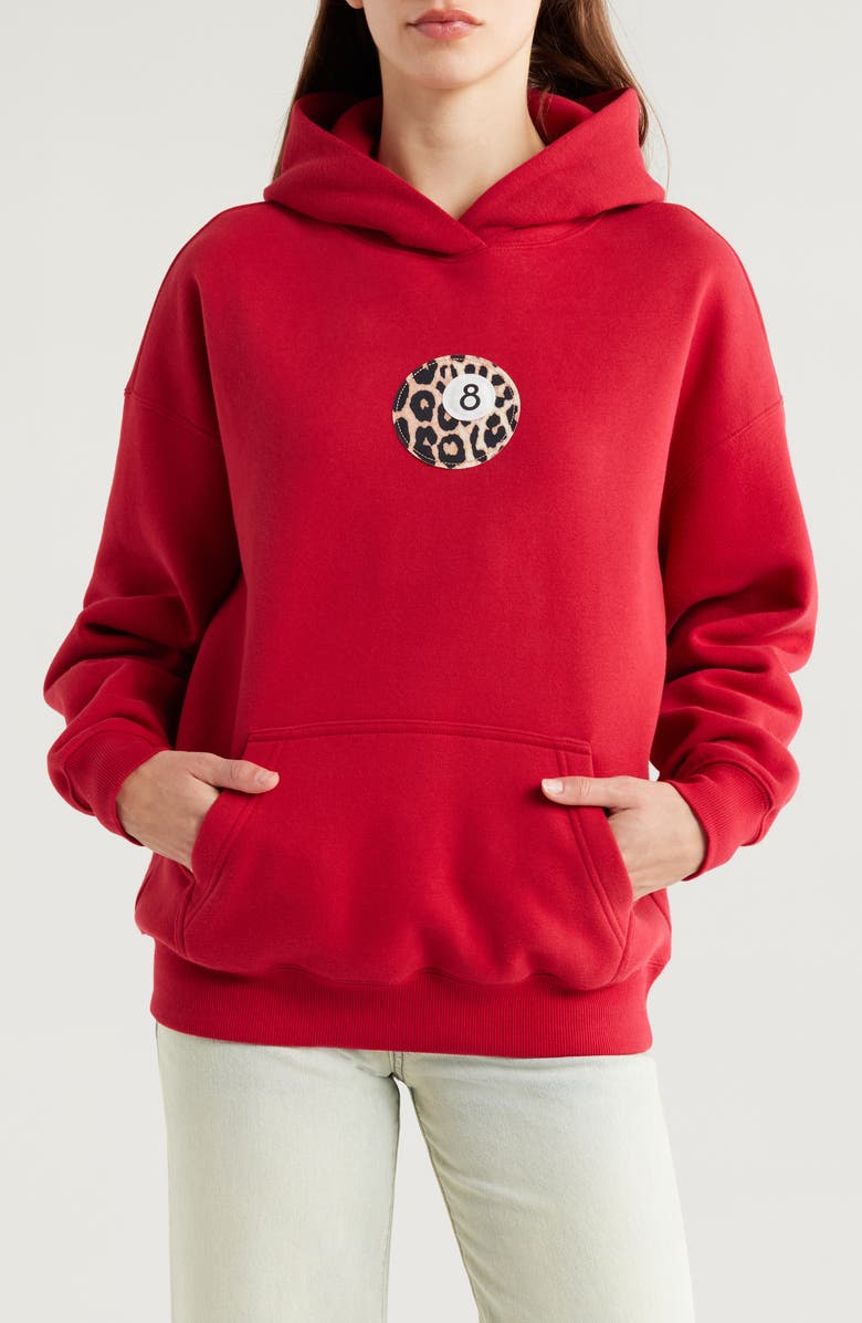 PacSun 8-Ball Appliqué Graphic Hoodie, Main, color, 