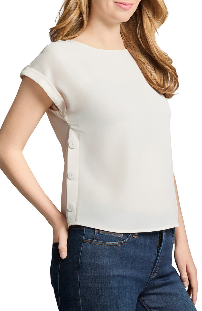 Jones New York Button Detail Top, Alternate, color, 