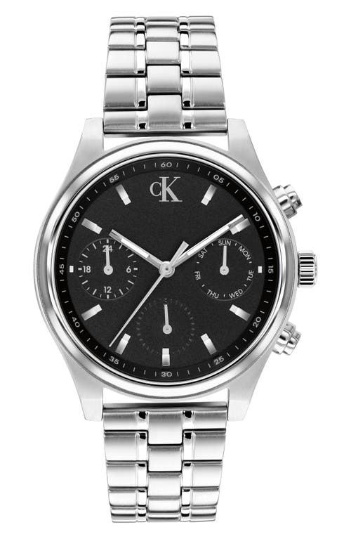 Calvin Klein Modern Vintage Quartz Bracelet Watch, 38mm in Black at Nordstrom