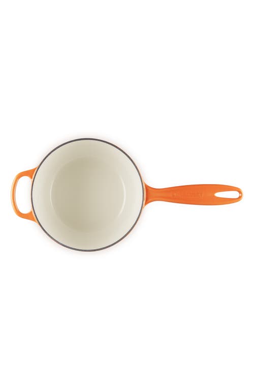 Le Creuset Signature 2.25.-quart Enameled Cast Iron Saucepan In Orange
