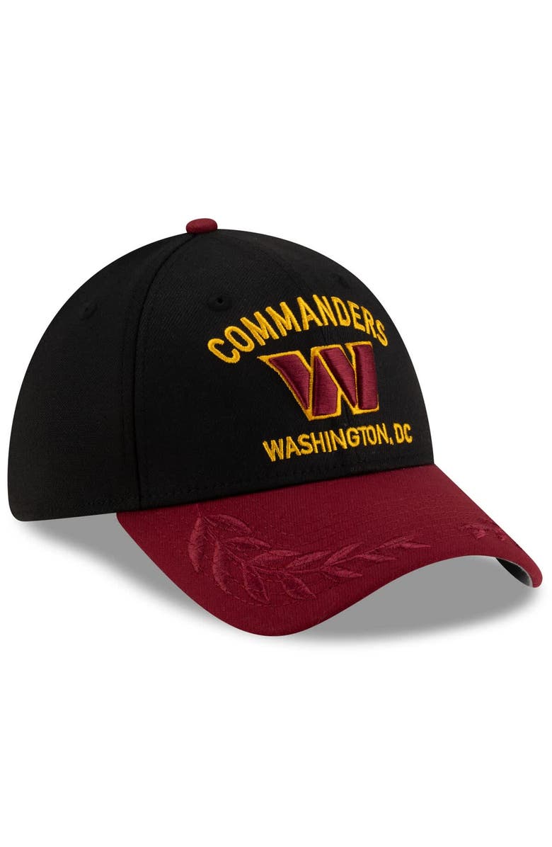 New Era Men's New Era  Black/Burgundy Washington Commanders 2025 NFL Draft 39THIRTY Flex Hat, Alternate, color, 