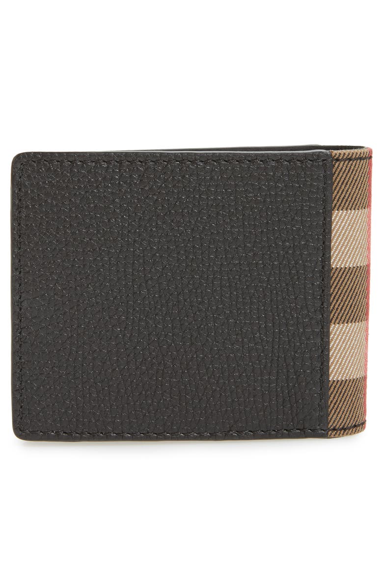 Burberry Check Leather Wallet, Alternate, color, 
