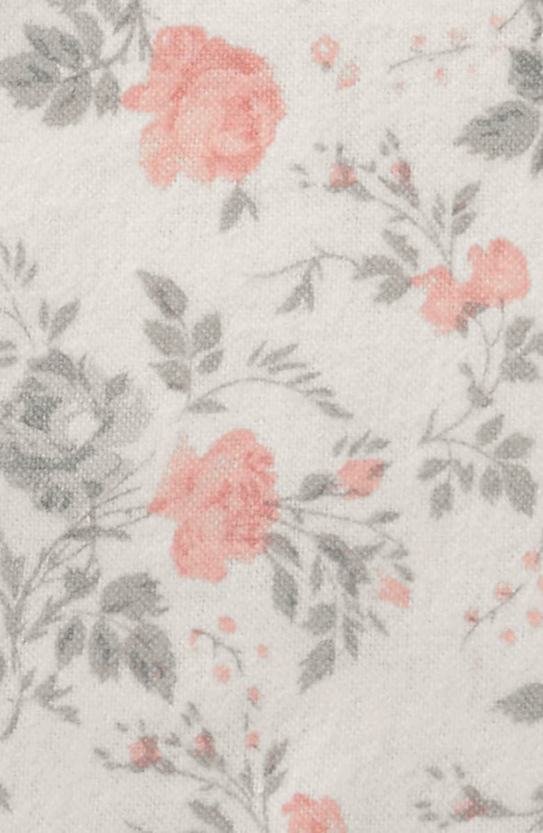 Laura Ashley Rosalie Cotton Flannel Sheet Set, Alternate, color, Lt-Pastel Grey