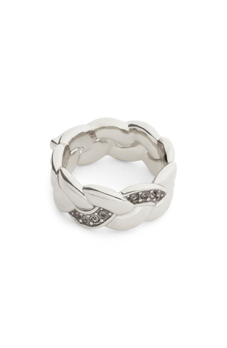COACH Crystal Braided Ring, Alternate, color, 