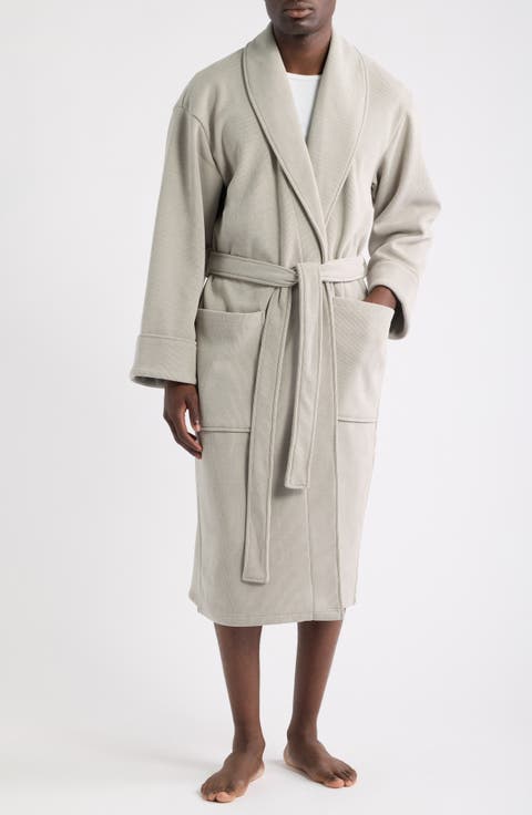 Fleece Shawl Collar Robe