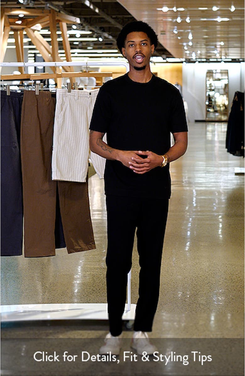 Tonal Textured Wave Cotton T-Shirt, sales video thumbnail