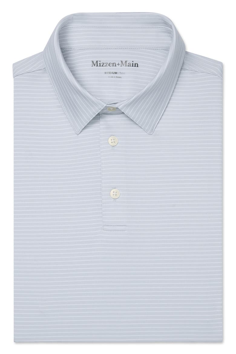Versa Trim Fit Stripe Performance Polo, Alternate, color, ALUMINUM ALTERNATING STRIPE